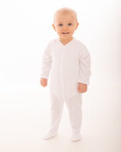 Load image into Gallery viewer, 2 Pack - Terry Towelling Sleepsuit - Cloud White