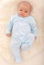 Load image into Gallery viewer, 2 Pack Terry Towelling Sleepsuit - Cool Blue
